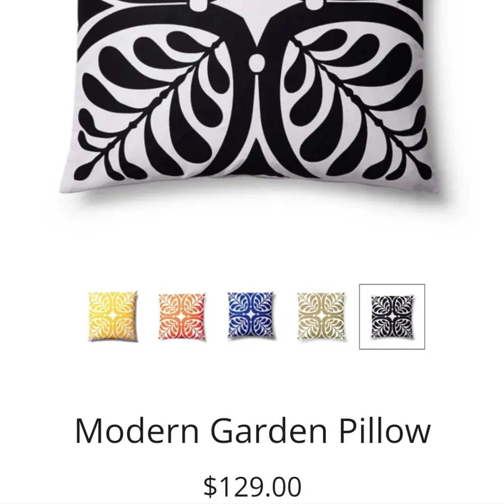 Modern Garden Hawaiian Pillow Cover